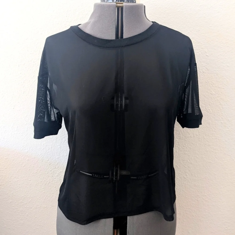 Sheer Short Sleeve Top - Picture 1 of 3